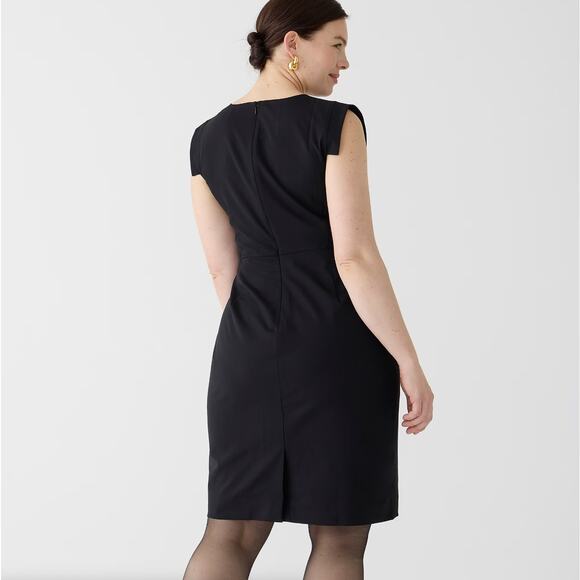J. CREW Resume Dress Italian Wool Black Sz 22 NWT $228 {3K20} - Picture 3 of 4